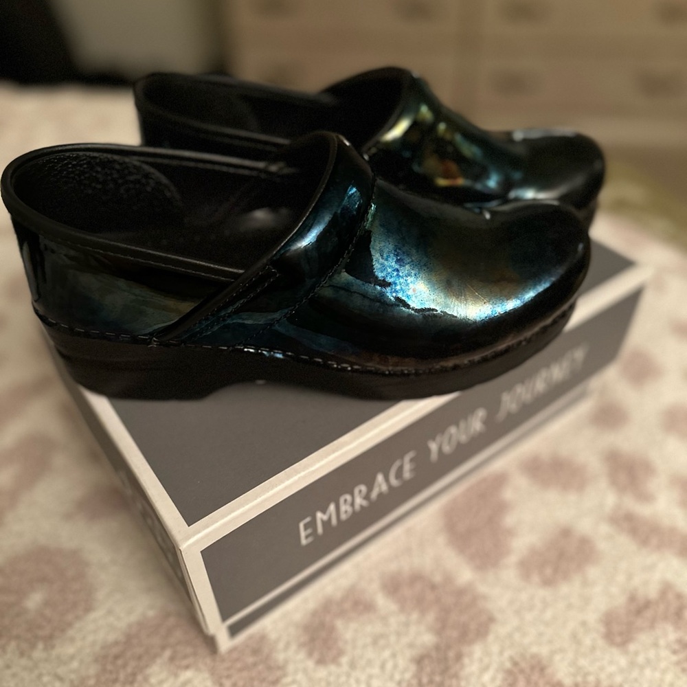 Dansko Iridescent Clogs